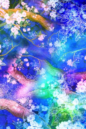 花卉印花花型图片