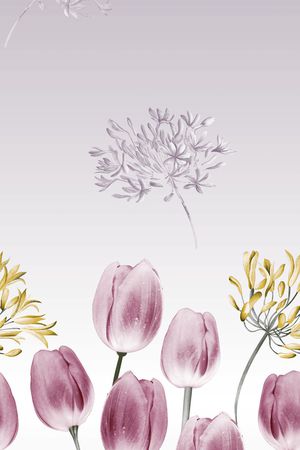 窗帘印花花型图片