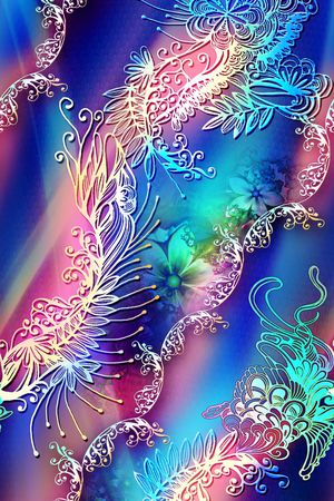 艺术印花花型图片