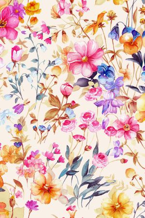 小碎花印花花型图片