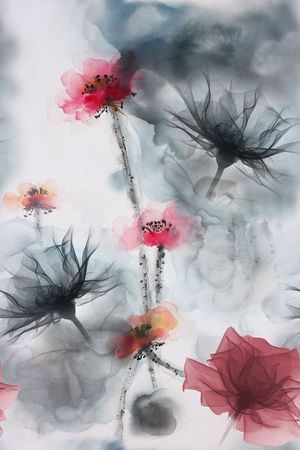 面料花印花花型图片