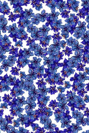 小碎花印花花型图片