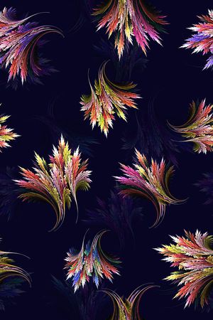 羽毛印花花型图片