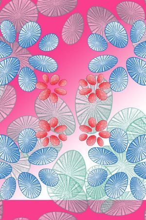 丝巾围巾秀场印花花型图片
