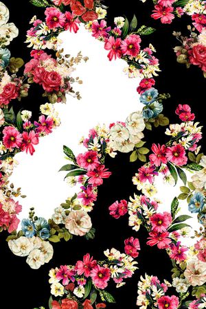 花卉印花花型图片