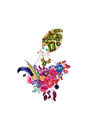 人物印花花型图片