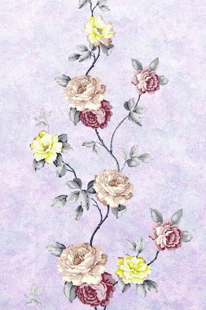 窗帘印花花型图片