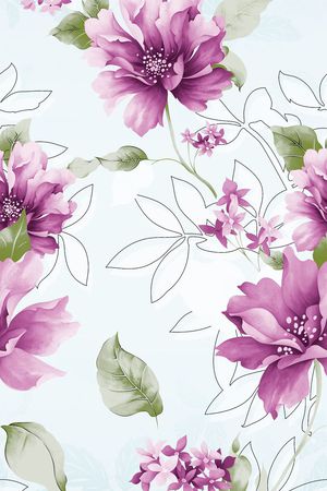 窗帘印花花型图片