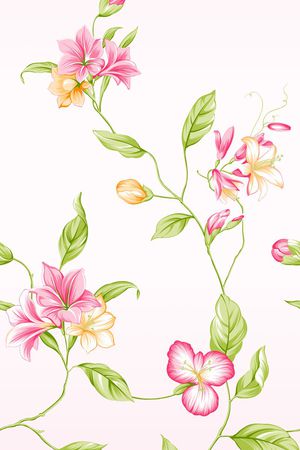 窗帘印花花型图片