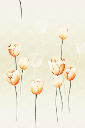 窗帘印花花型图片