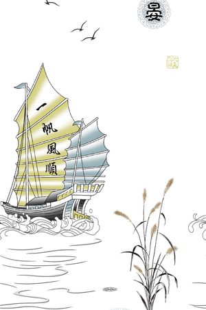 窗帘印花花型图片