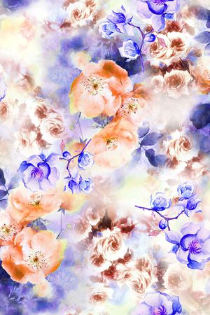花朵印花花型图片