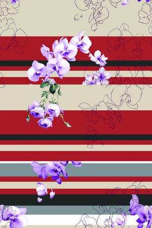 几何印花花型图片