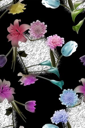 渐变印花花型图片