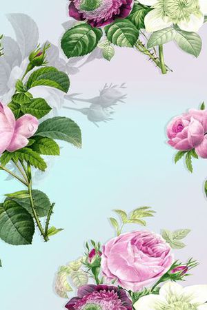 玫瑰印花花型图片