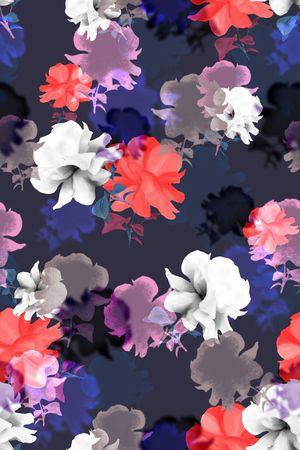 花卉印花花型图片