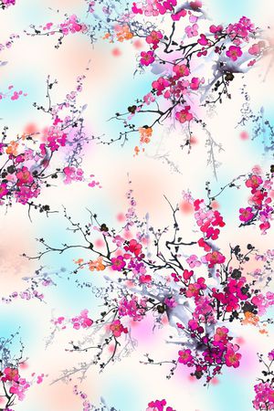 云纹印花花型图片