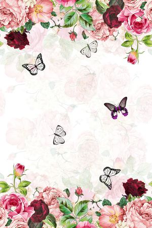 花朵印花花型图片