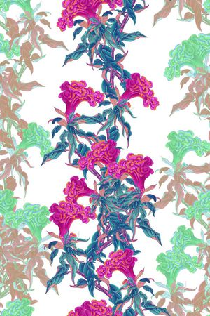 国画风景花卉印花花型图片