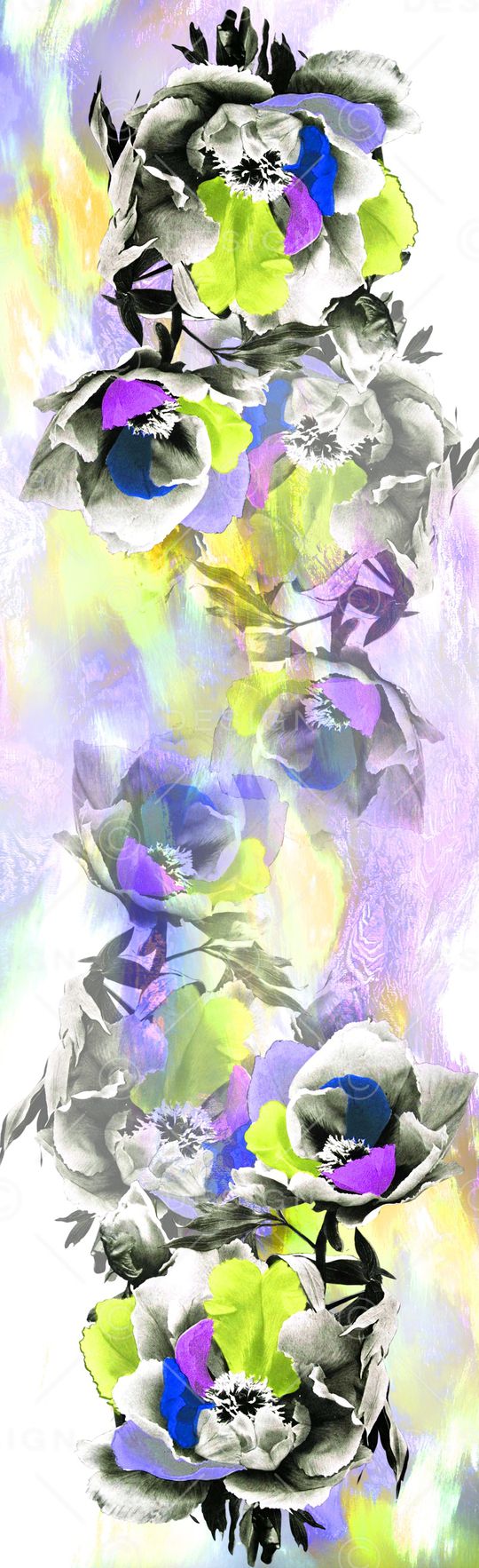 围巾印花花型图片