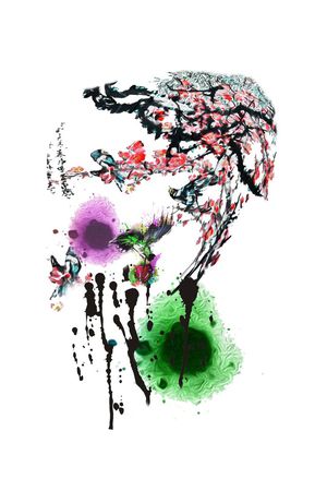 中国风印花花型图片