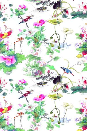 花朵印花花型图片