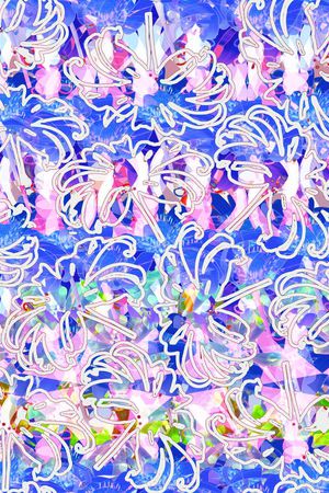 花卉印花花型图片
