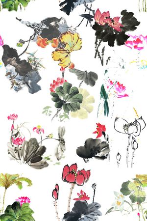 花朵印花花型图片