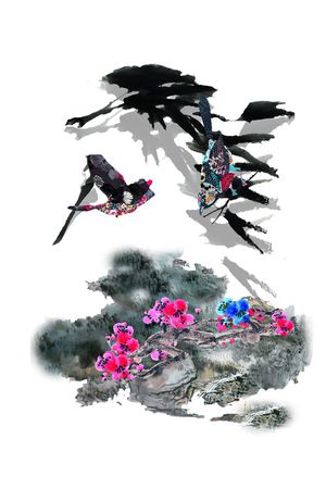 复古印花花型图片