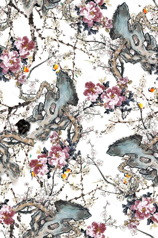 花卉印花花型图片
