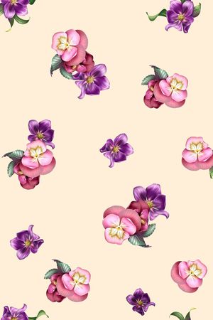 花朵印花花型图片