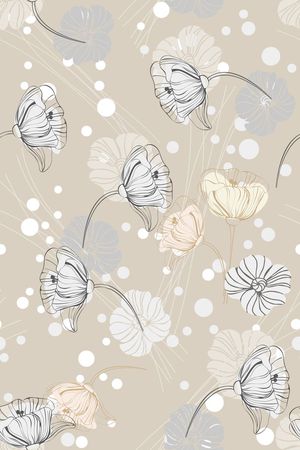 小清新花卉印花花型图片