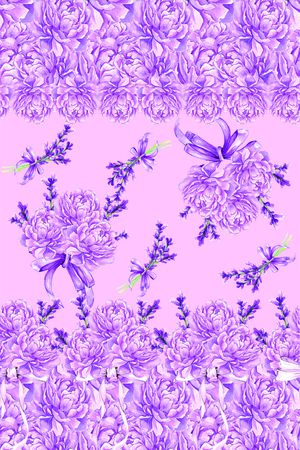 romantic印花花型图片