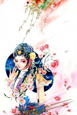水彩印花花型图片