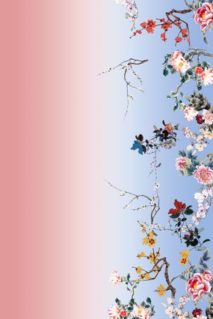 梅花印花花型图片