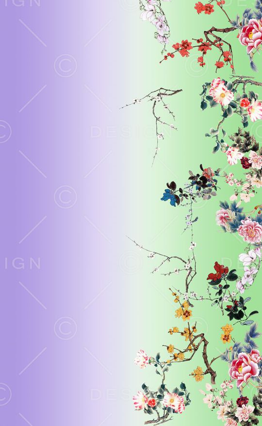 梅花印花花型图片