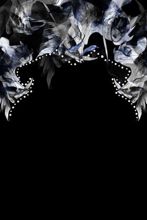 原创水墨肌理印花花型图片