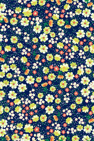 小碎花印花花型图片