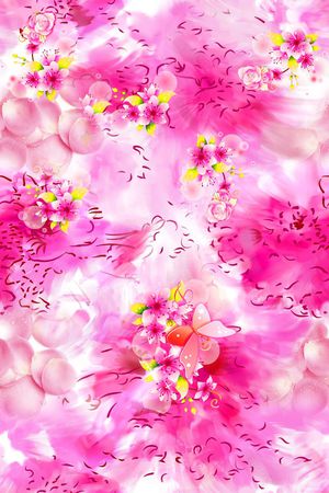 大花印花花型图片
