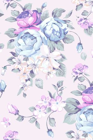 小碎花印花花型图片