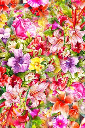 花朵印花花型图片