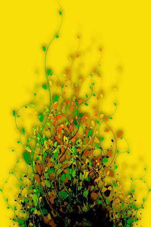 树枝印花花型图片