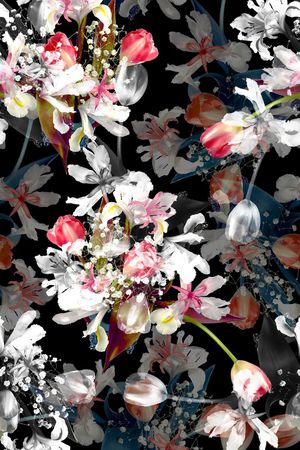 小碎花印花花型图片