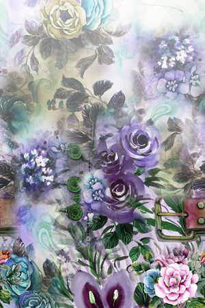花卉印花花型图片