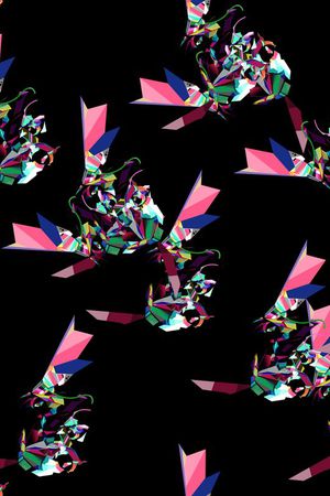 文艺印花花型图片