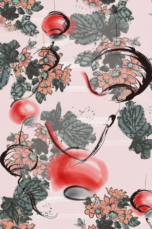 现代、休闲印花花型图片