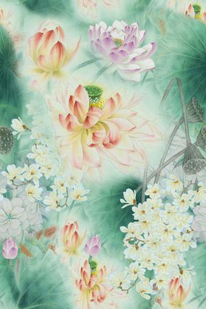 花朵印花花型图片