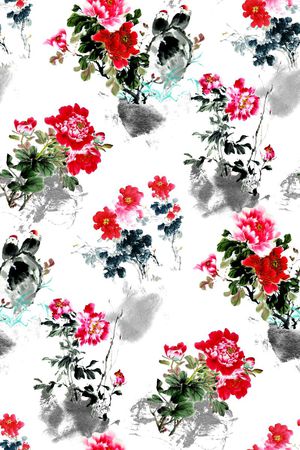 花朵印花花型图片