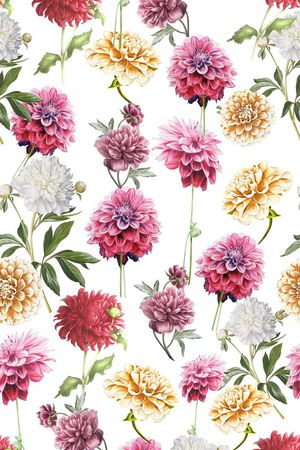 手绘印花花型图片