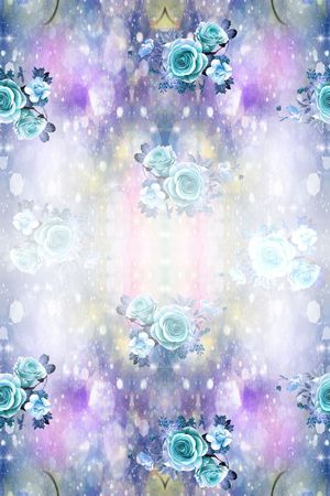 朦胧底纹吗印花花型图片